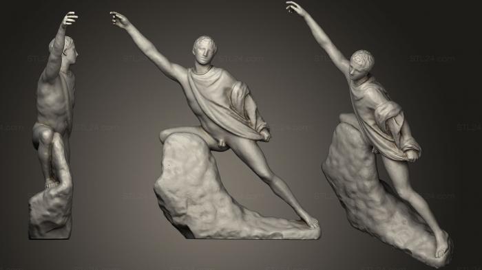 Statues antique and historical (Niobid 4, STKA_1455) 3D models for cnc